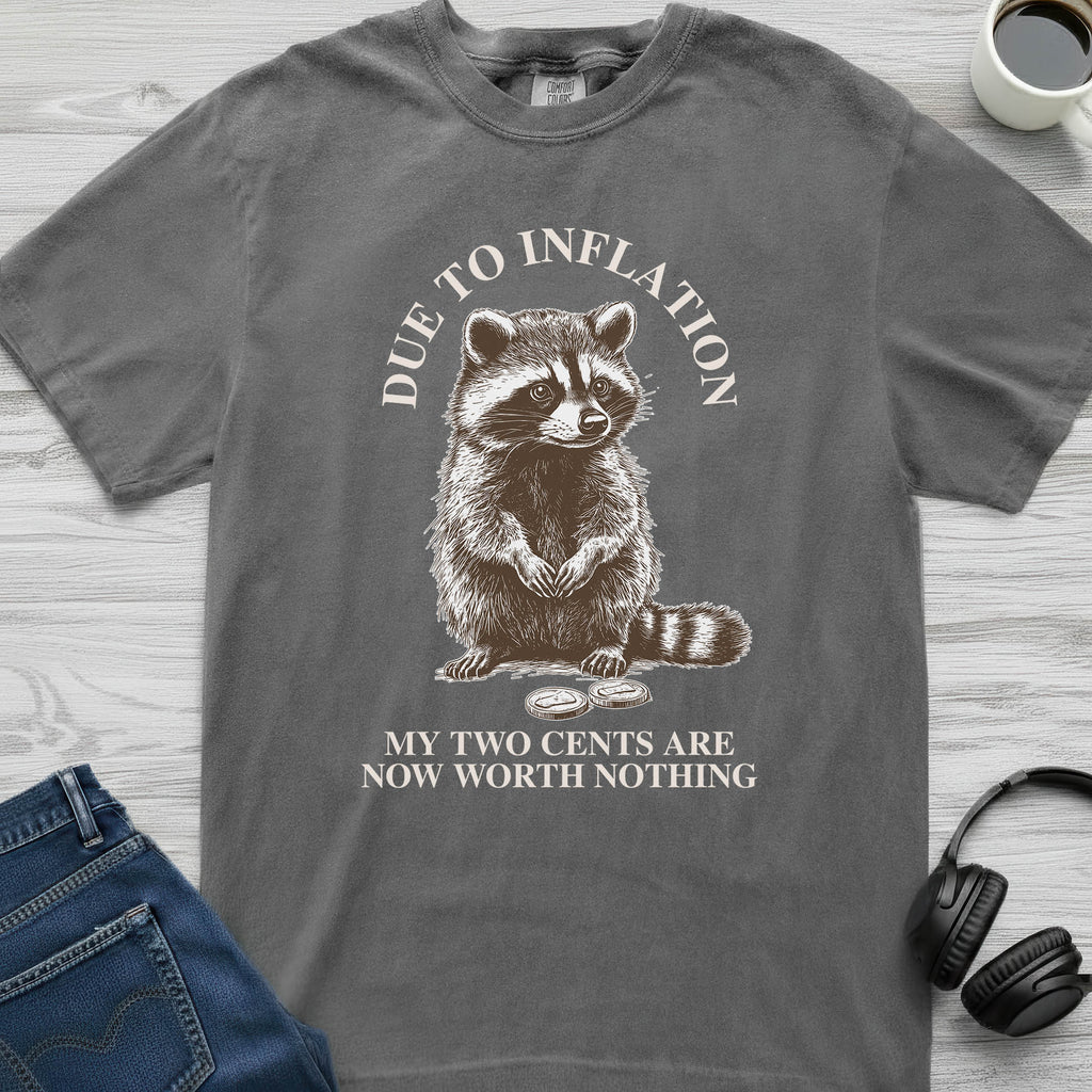 Two Cents Raccoon T-Shirt
