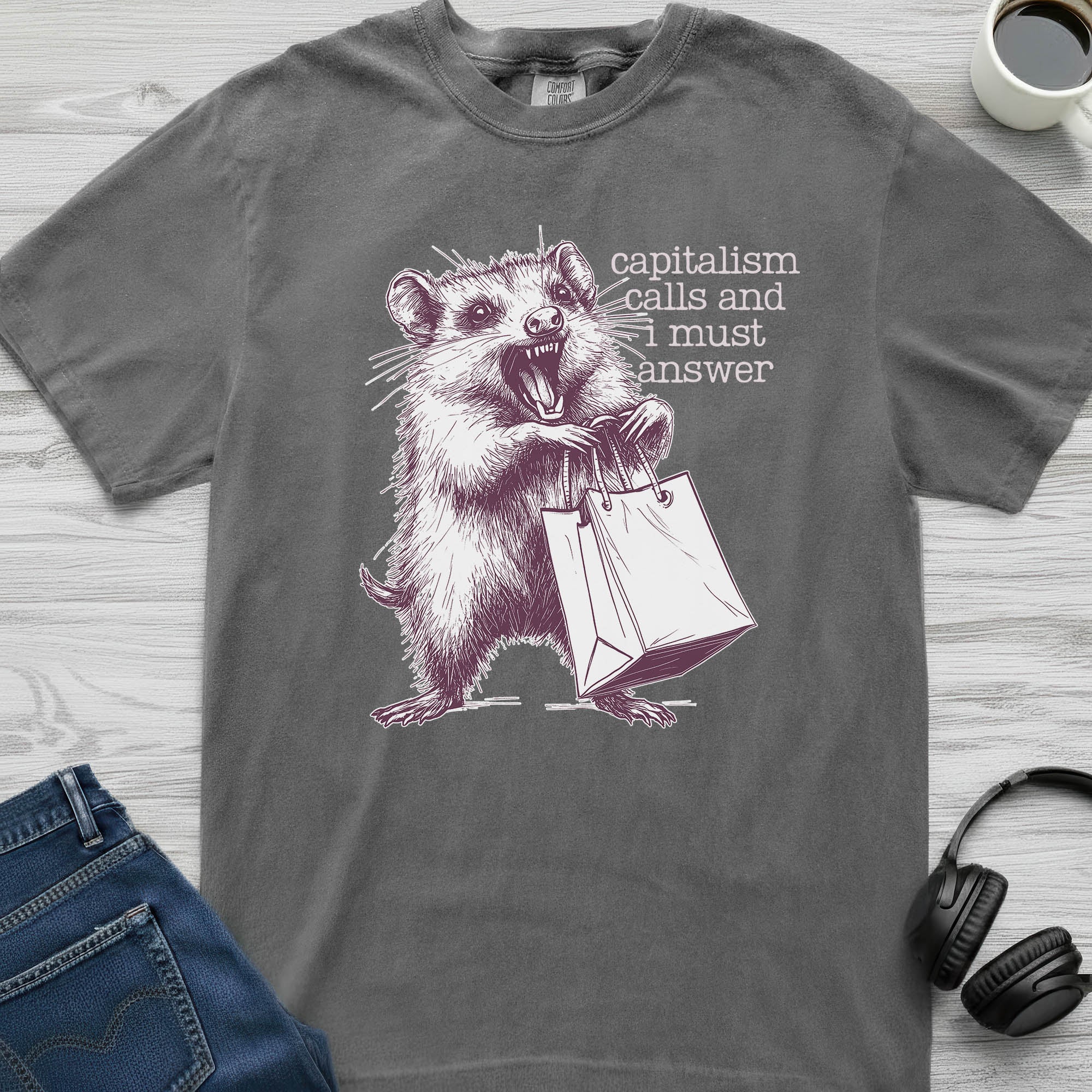 Capitalism Possum T-Shirt