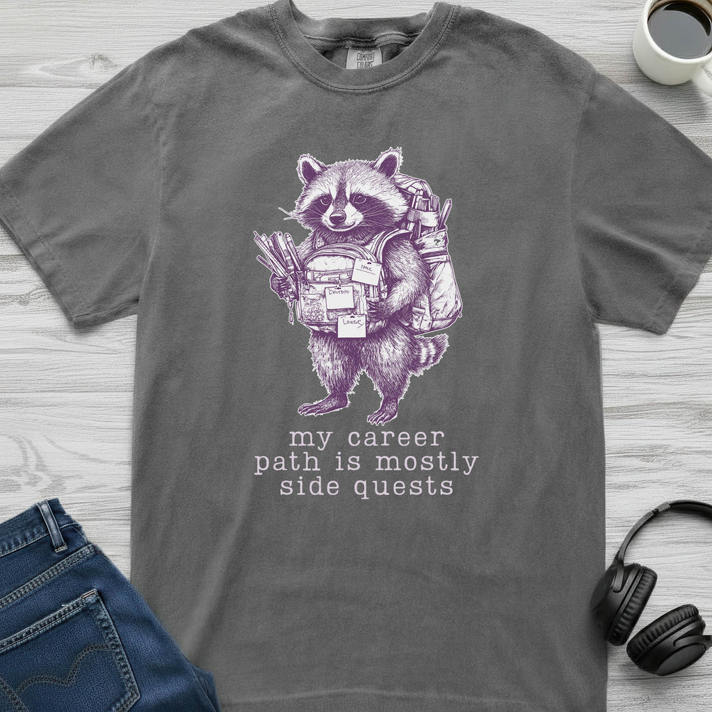 Side Quest Raccoon T-Shirt