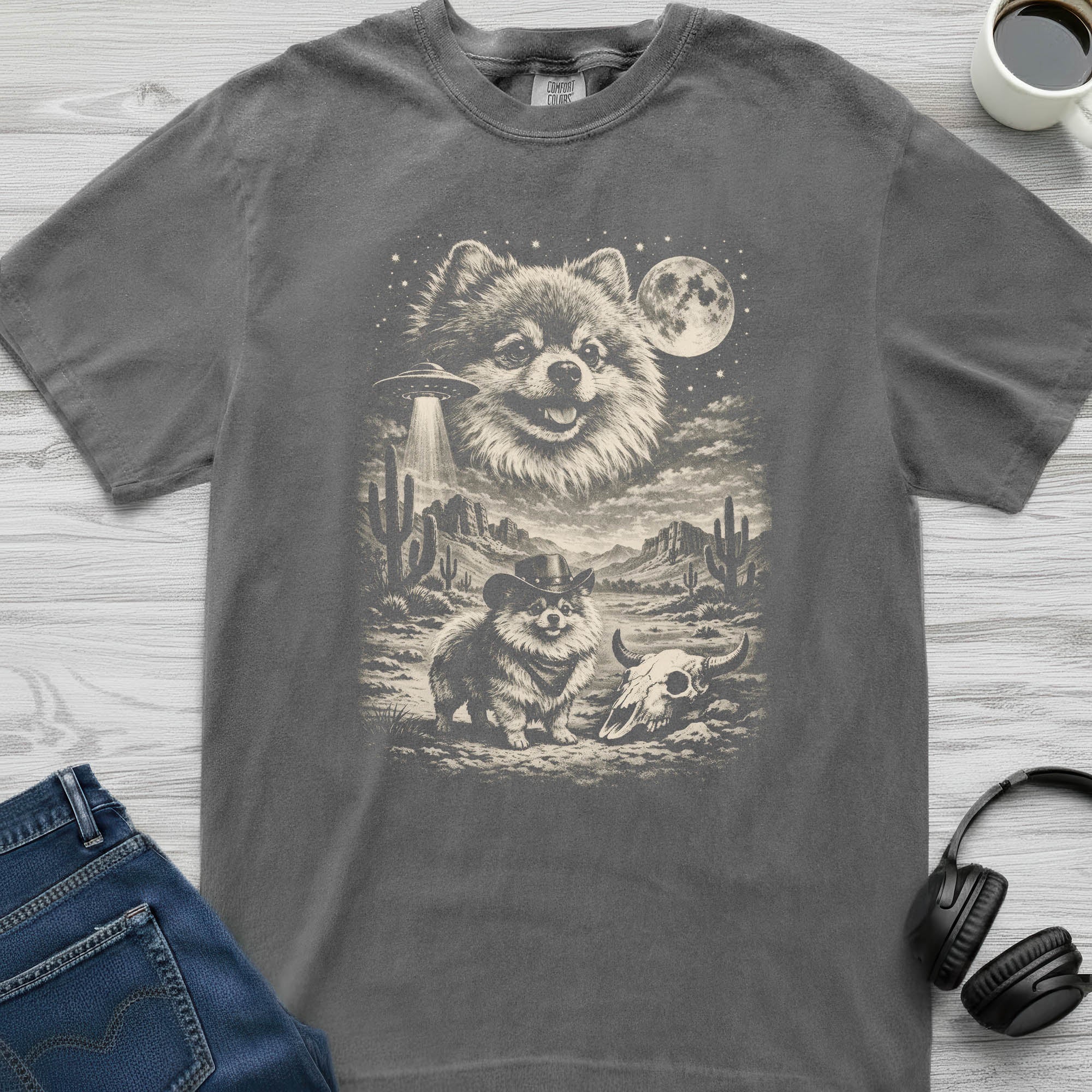 Pomeranian Cowboy T-Shirt