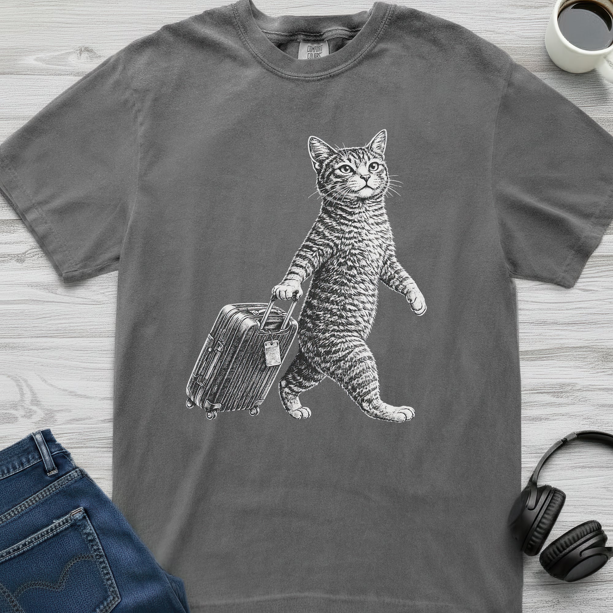 Cat Luggage T-Shirt