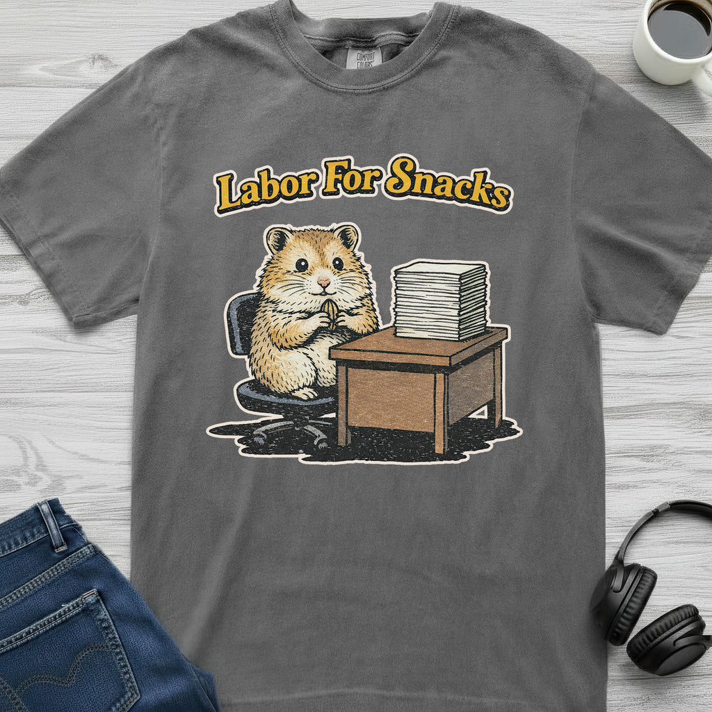 Labor For Snacks Hamster T-Shirt