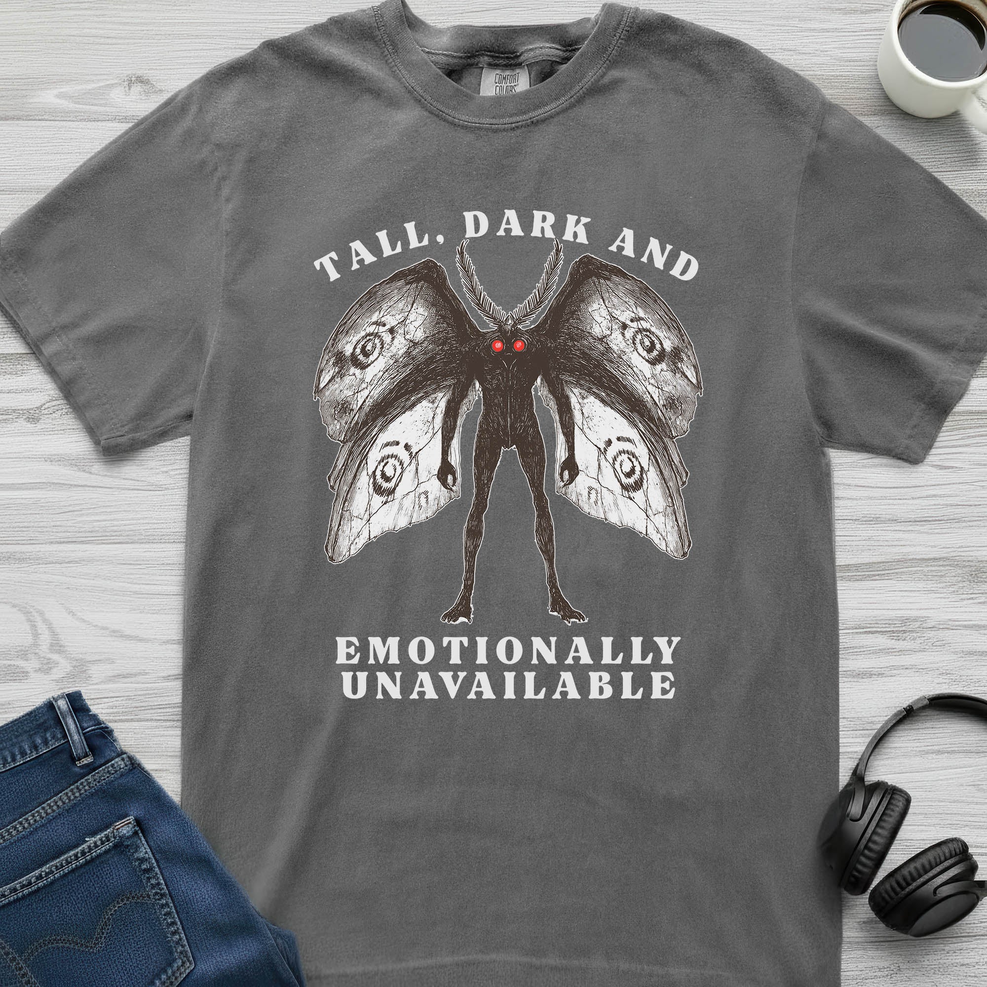 Emotionally Unavailable Mothman T-Shirt