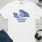 Spreadsheet Survivor Cat T-Shirt