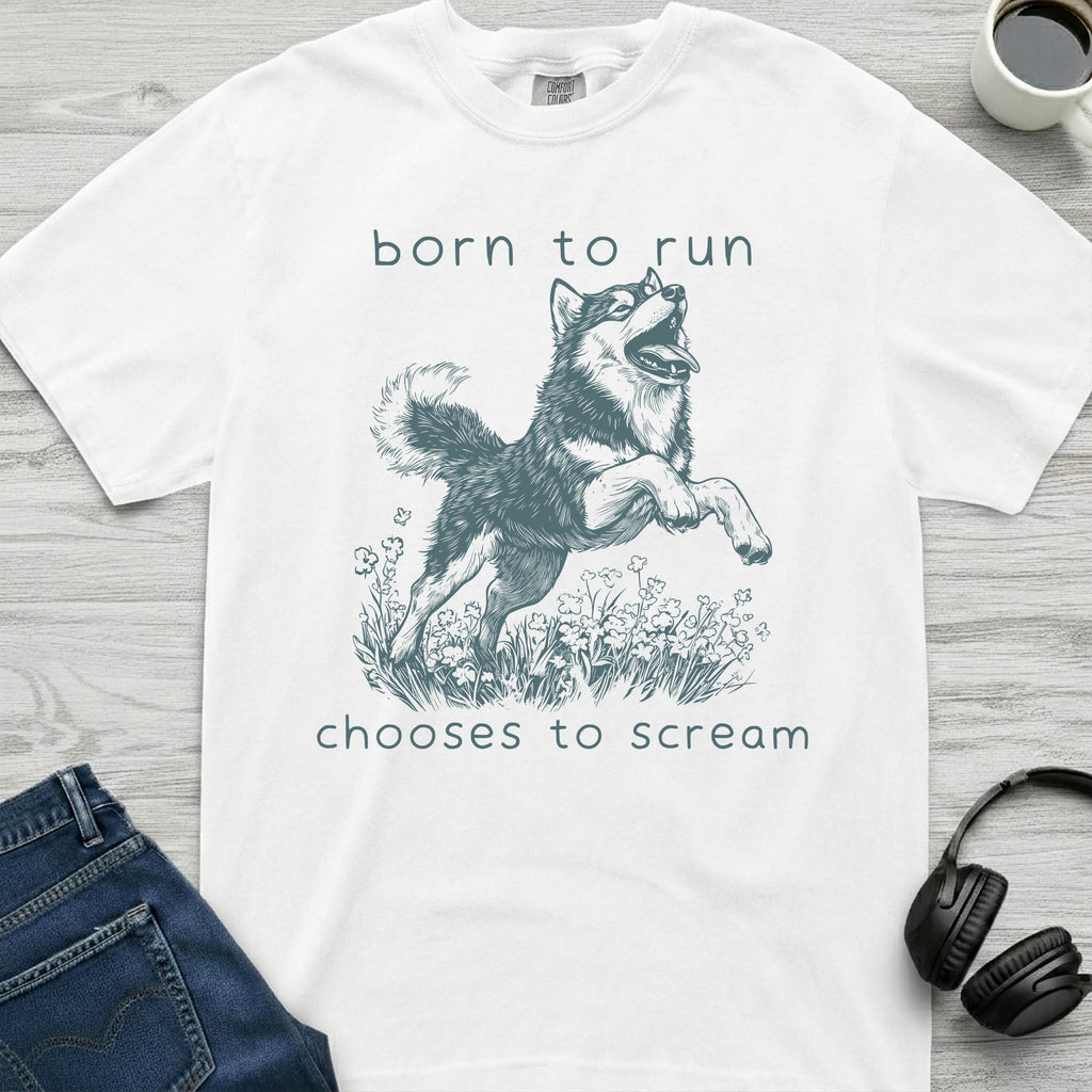 Born To Run Husky T-Shirt