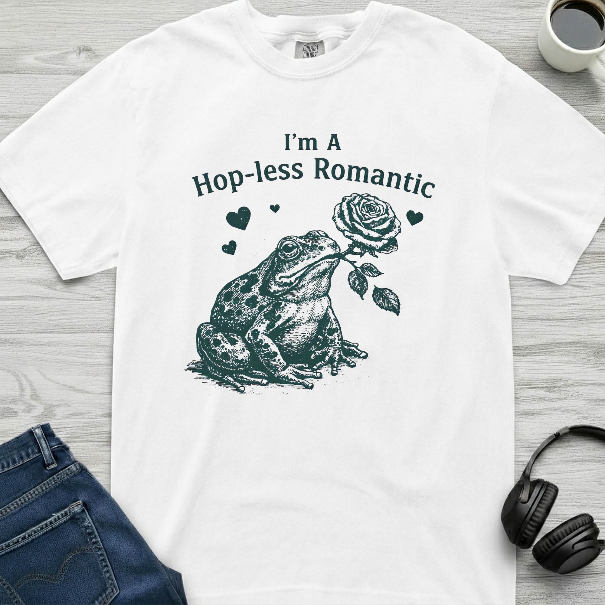 Hopless Romantic Frog T-Shirt
