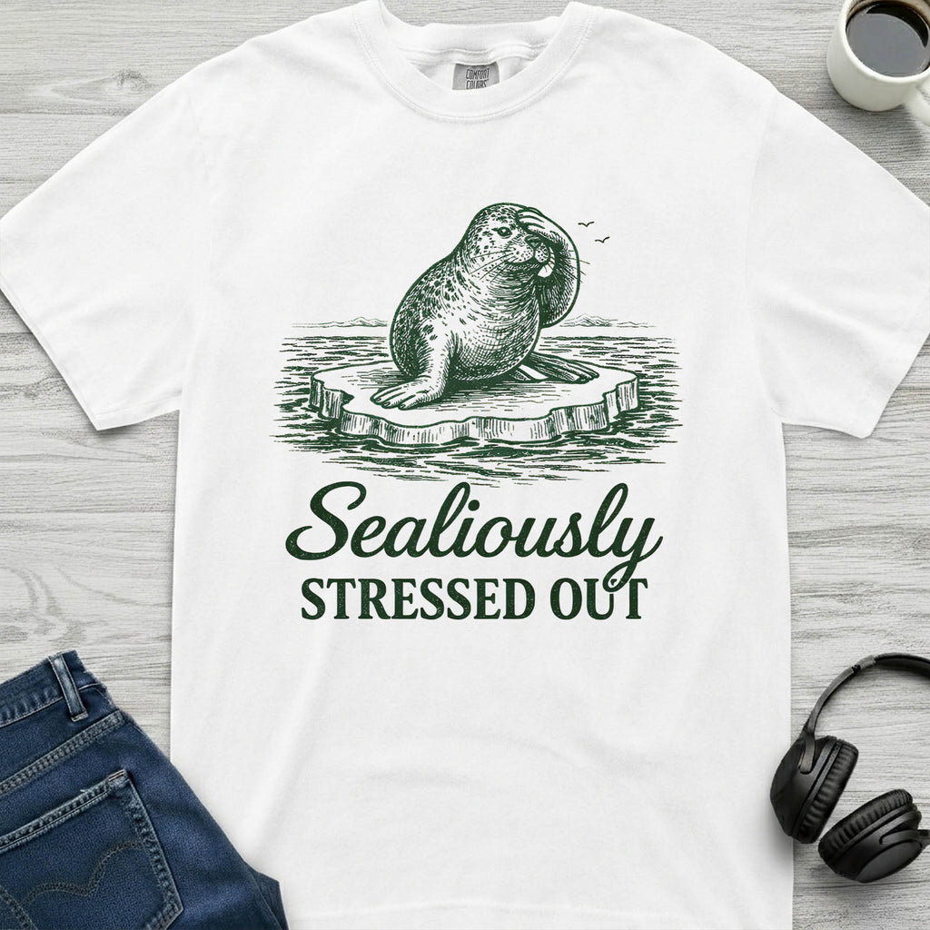 Stressed Out Seal T-Shirt