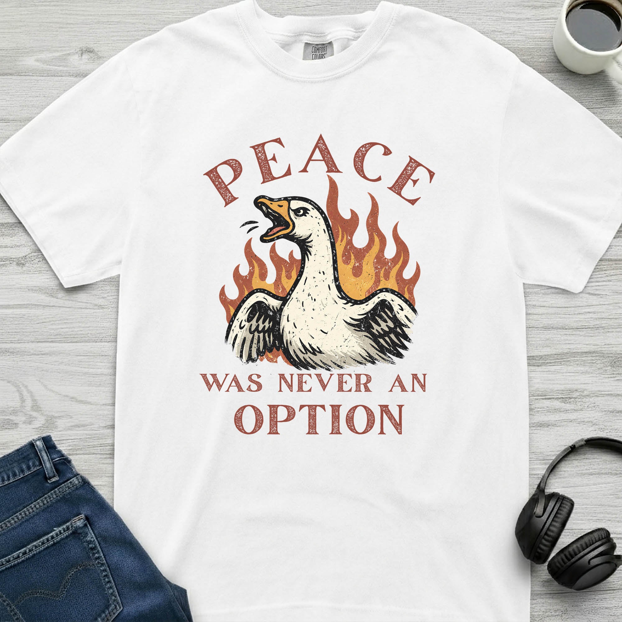 No Peace Goose T-Shirt