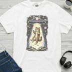 Cat UFO Abduction T-Shirt