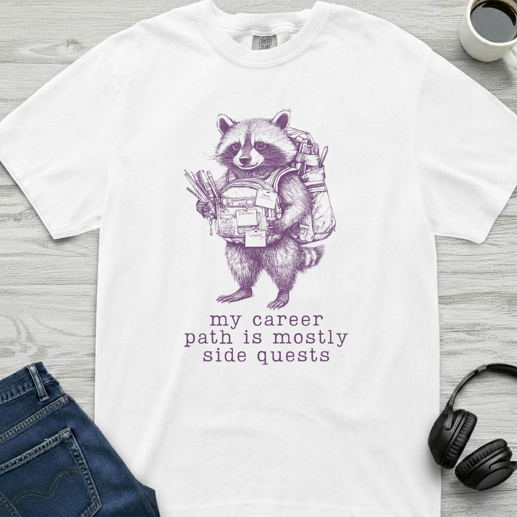 Side Quest Raccoon T-Shirt