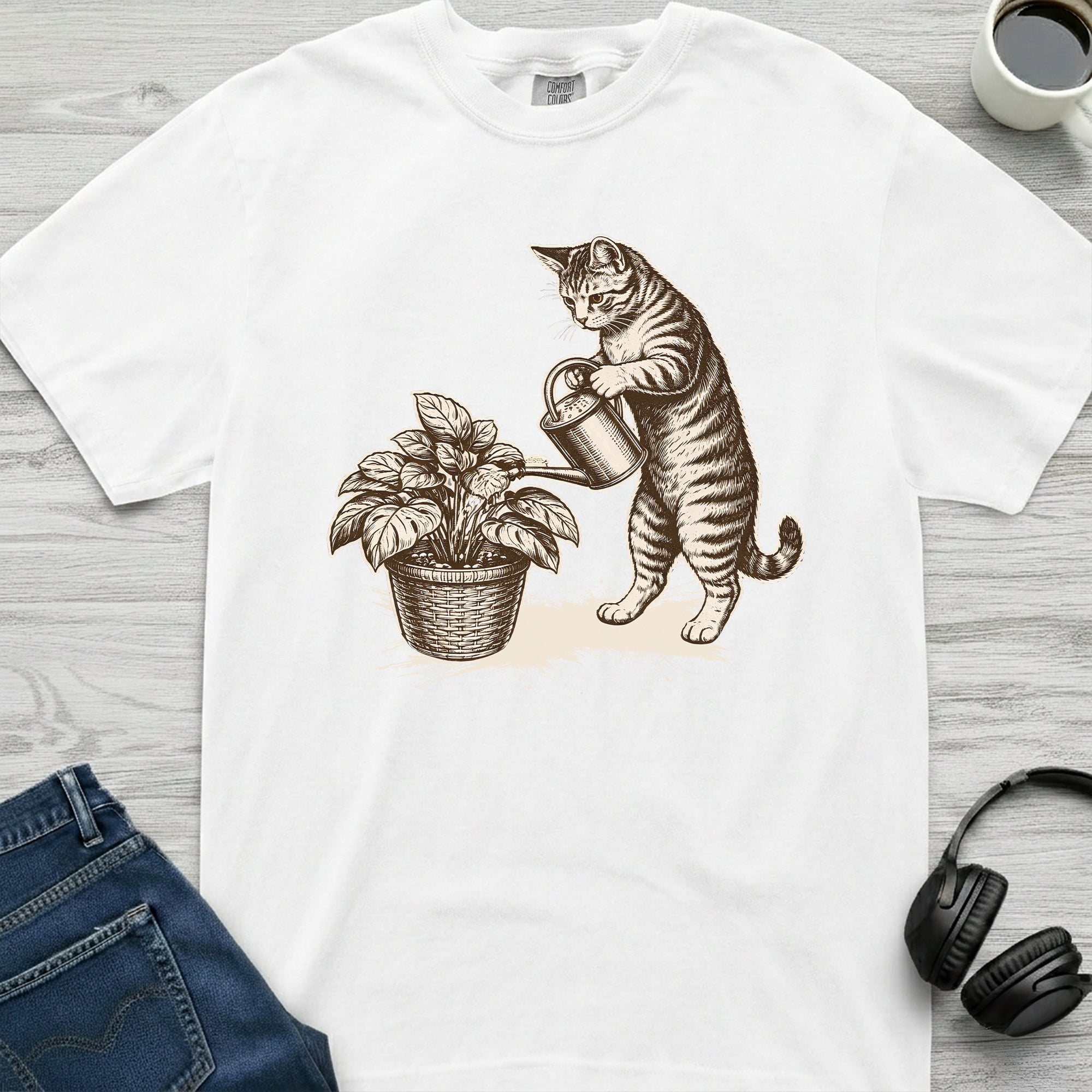 Houseplant Cat T-Shirt