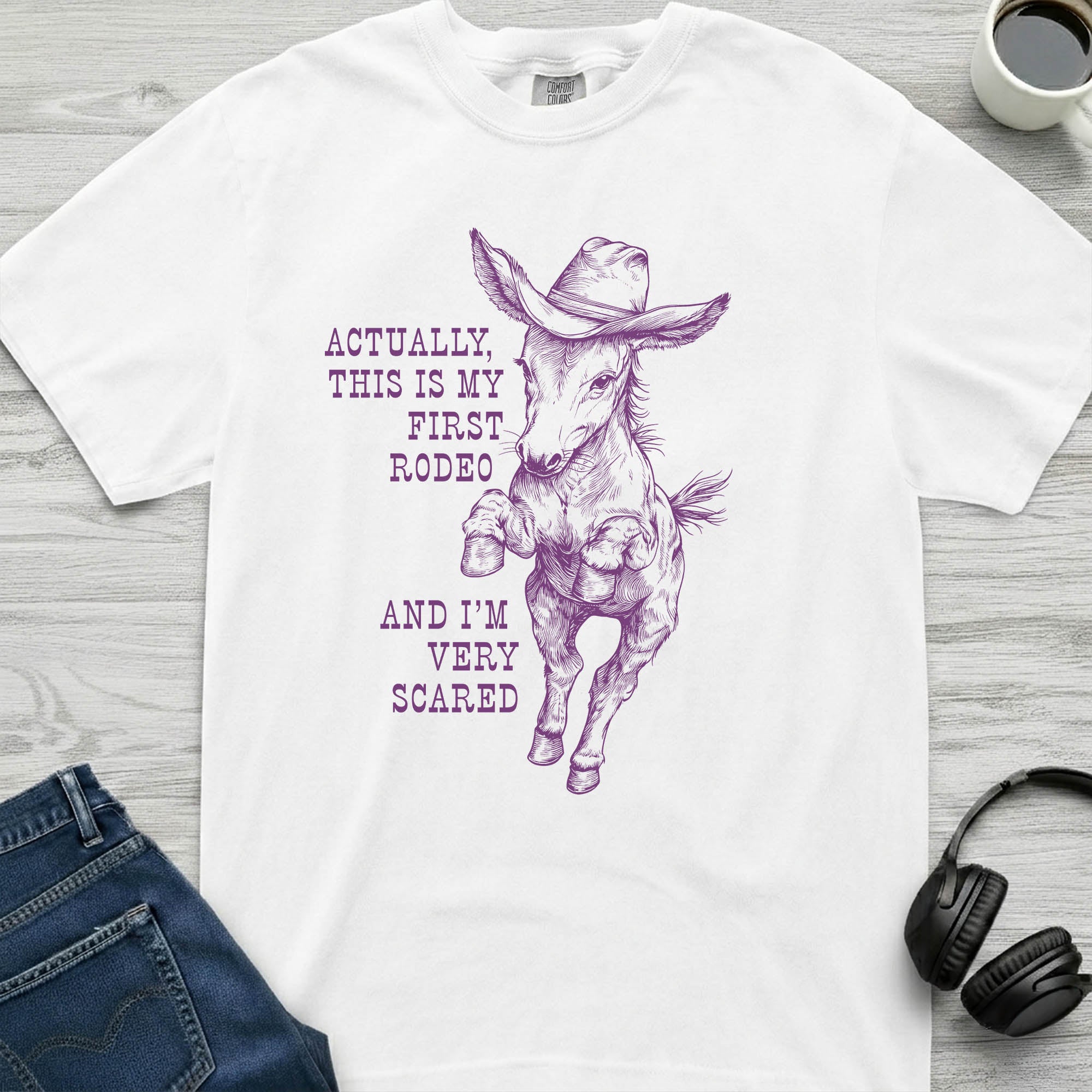 First Rodeo Donkey T-Shirt
