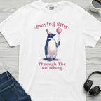 Staying Silly in Suffering Penguin T-Shirt