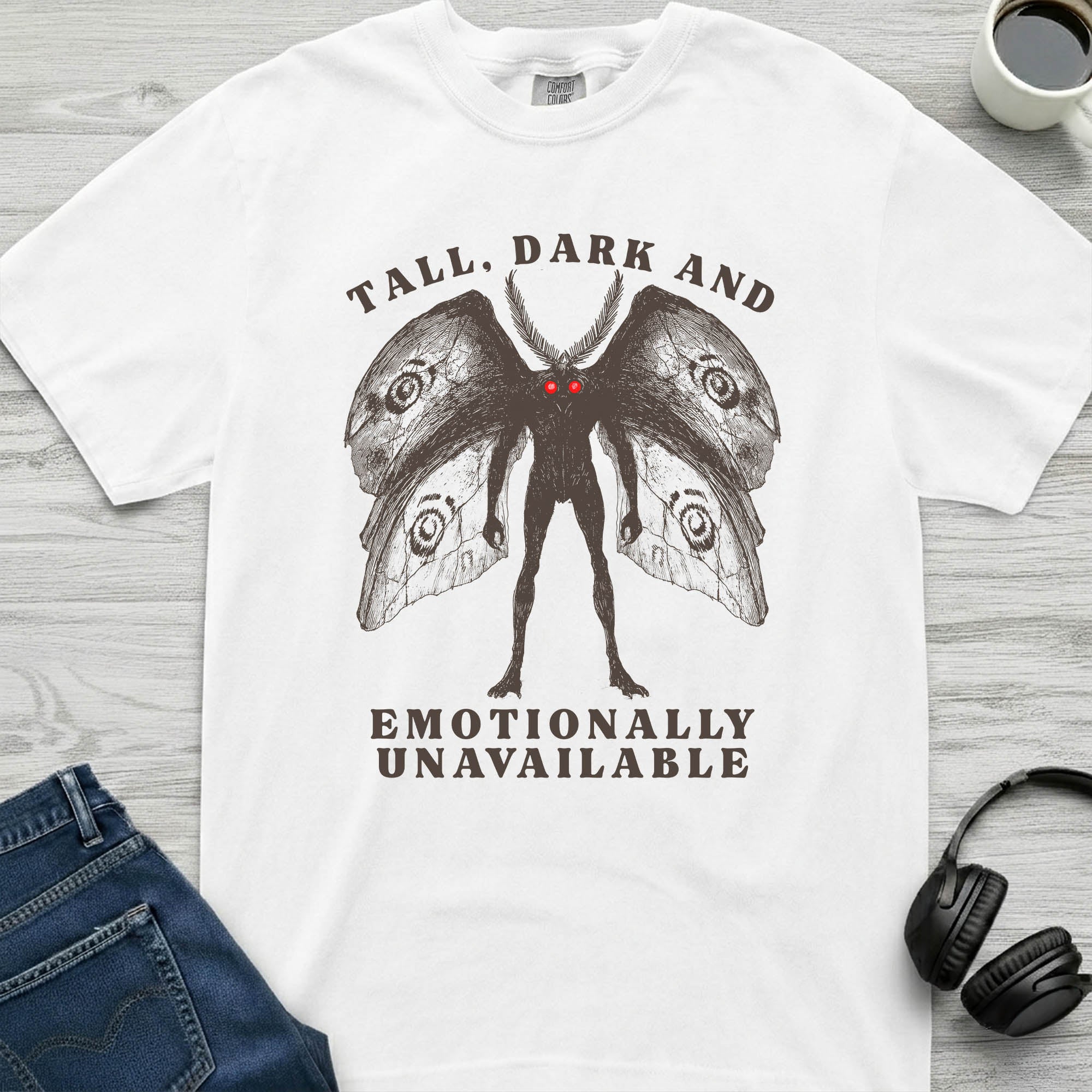 Emotionally Unavailable Mothman T-Shirt