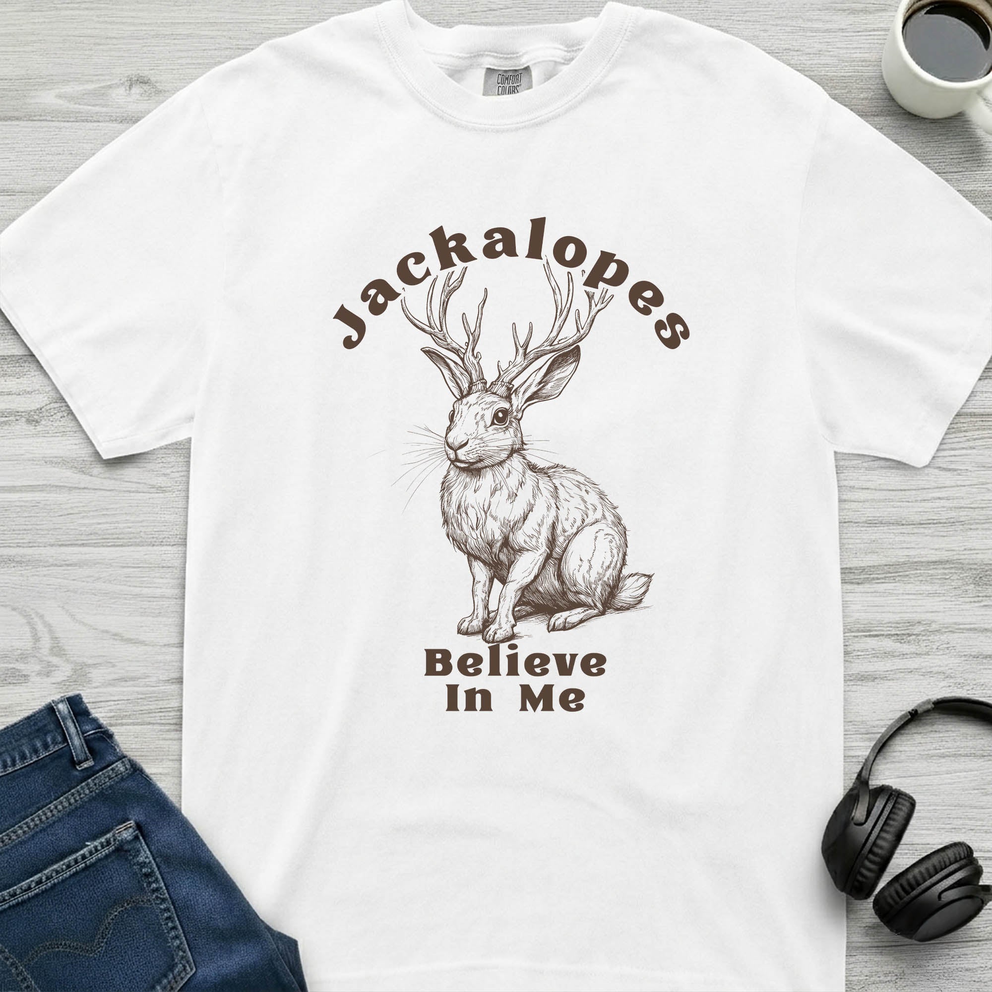 Jackalope Believes T-Shirt