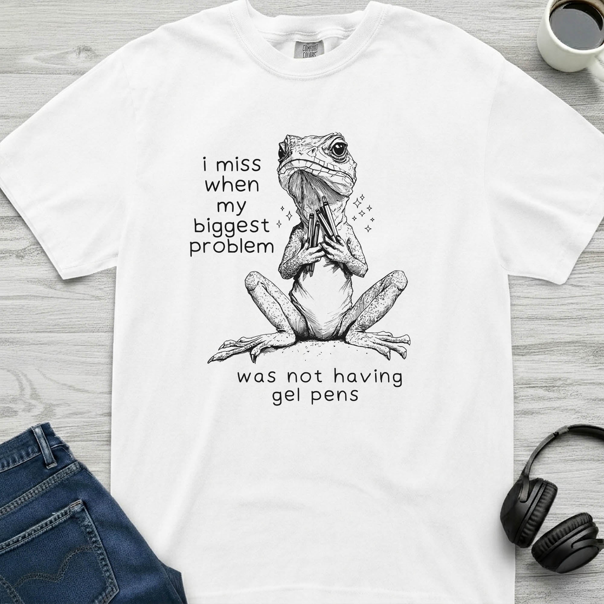 Gel Pens Lizard T-Shirt