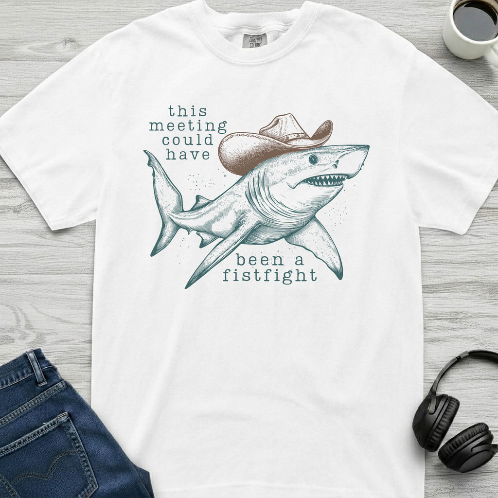 Meeting Fistfight Shark T-Shirt