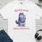Hydrated But Delusional Cat T-Shirt
