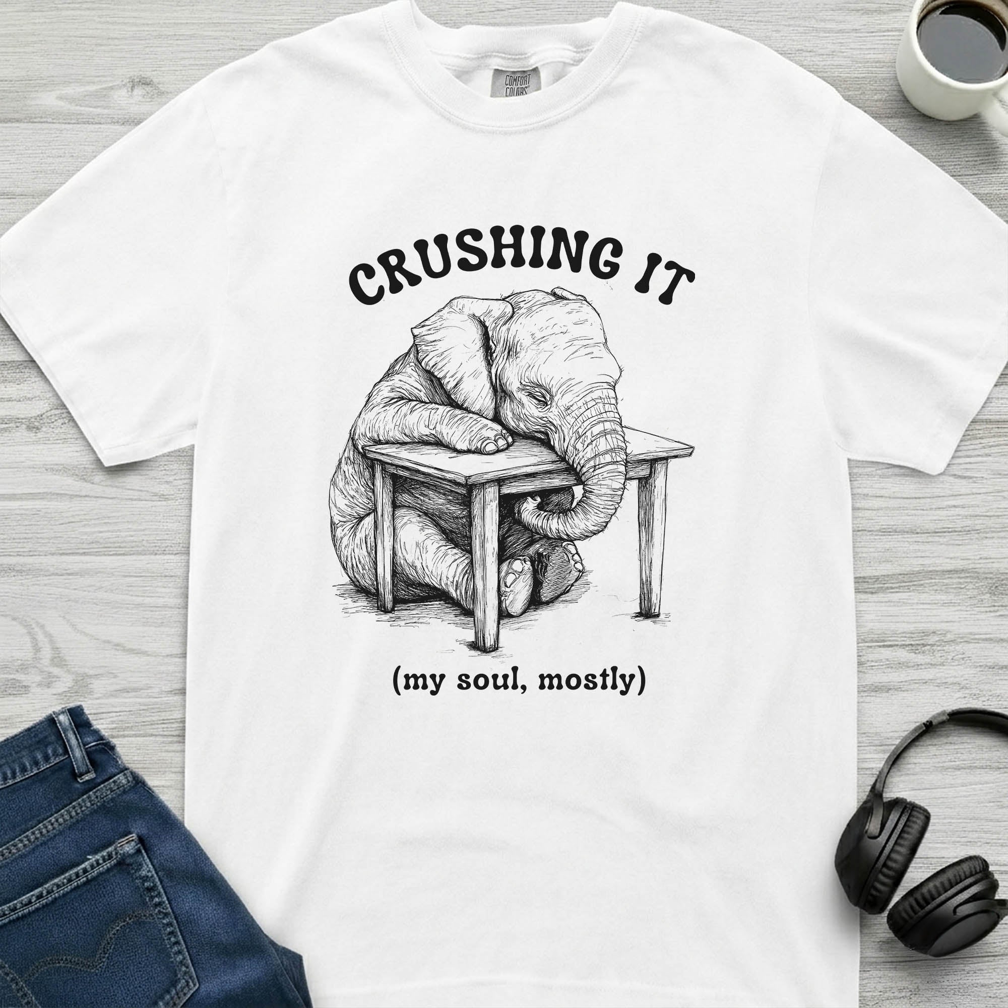 Crushing It Elephant T-Shirt