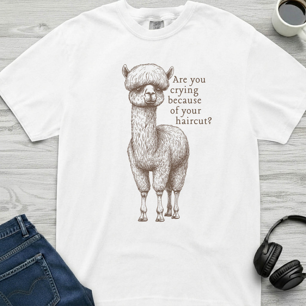 Bad Haircut Llama T-Shirt