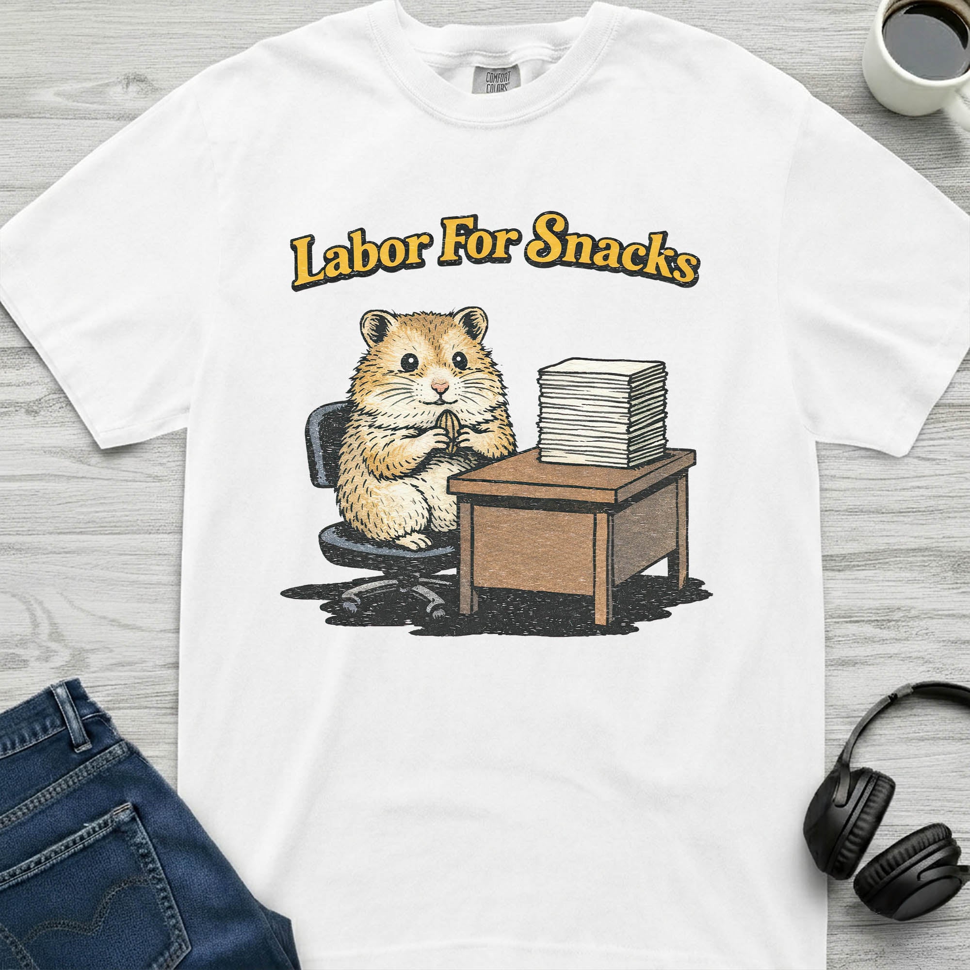 Labor For Snacks Hamster T-Shirt