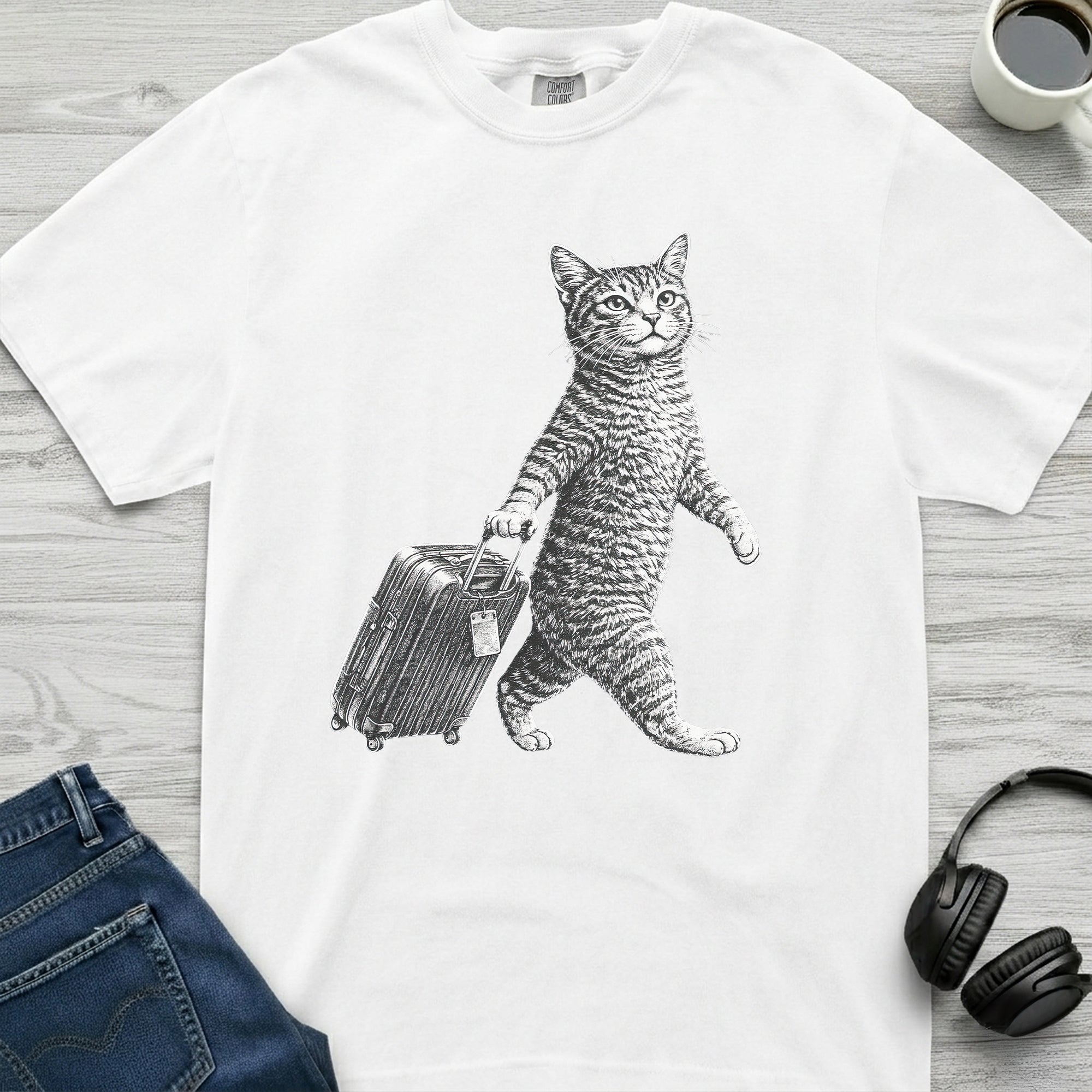 Cat Luggage T-Shirt