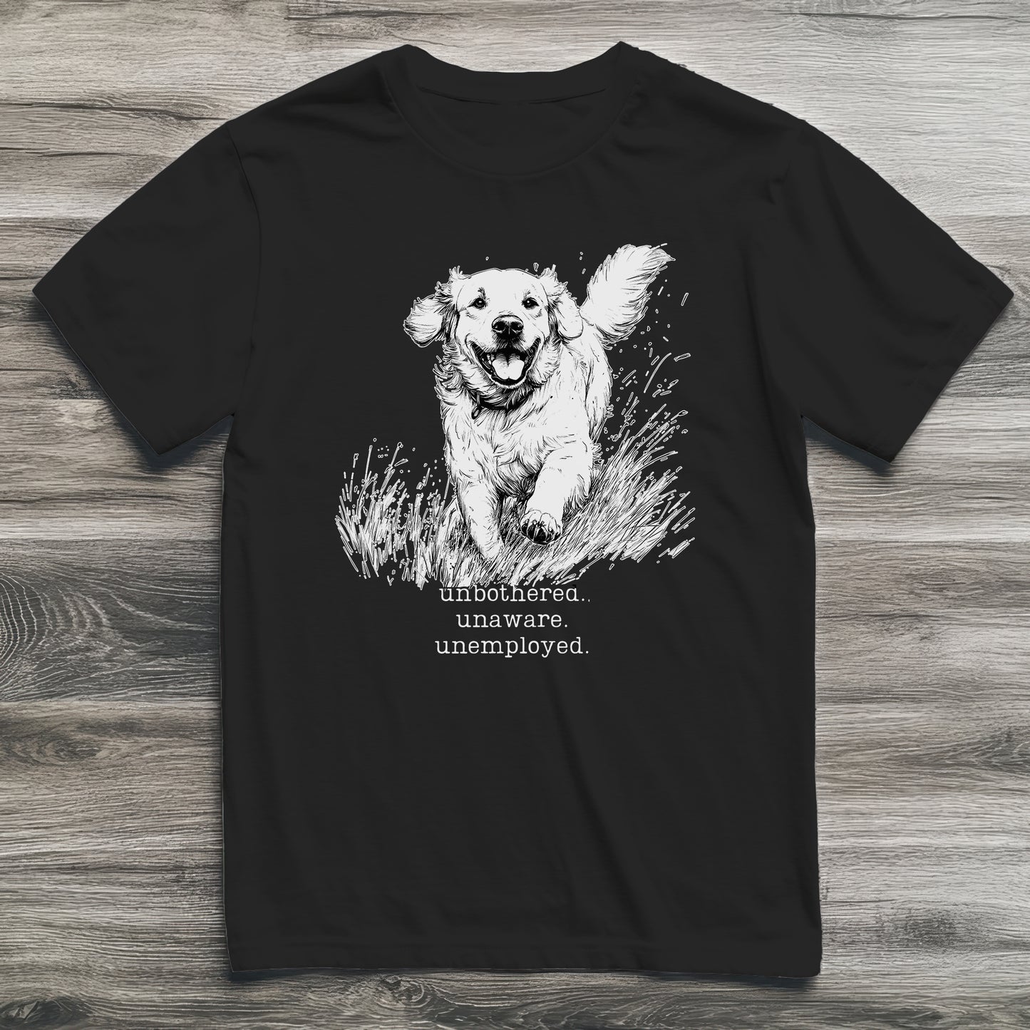 Unbothered Golden Retriever T-Shirt