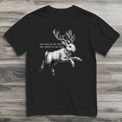 Jackalope Too Weird Cryptid T-Shirt