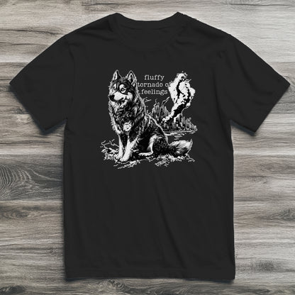 Fluffy Tornado of Feelings Husky T-Shirt