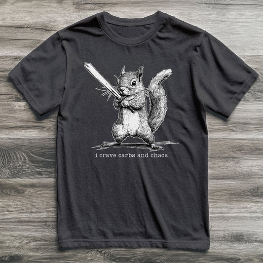 Carbs And Chaos Squirrel T-Shirt