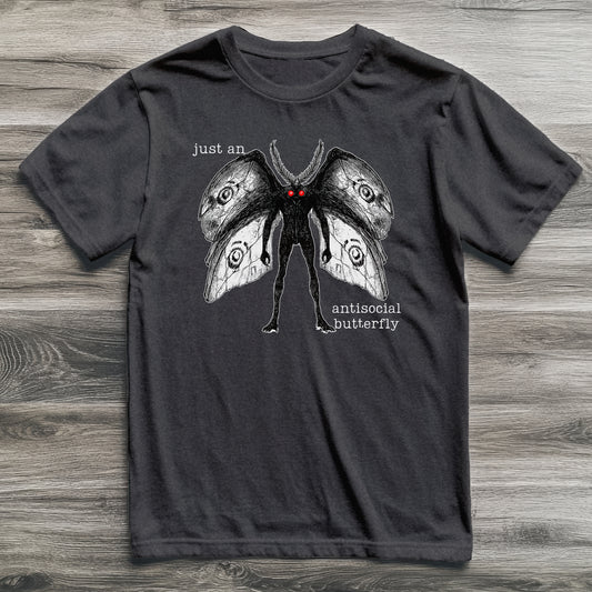 Mothman Antisocial Butterfly Cryptid T-Shirt