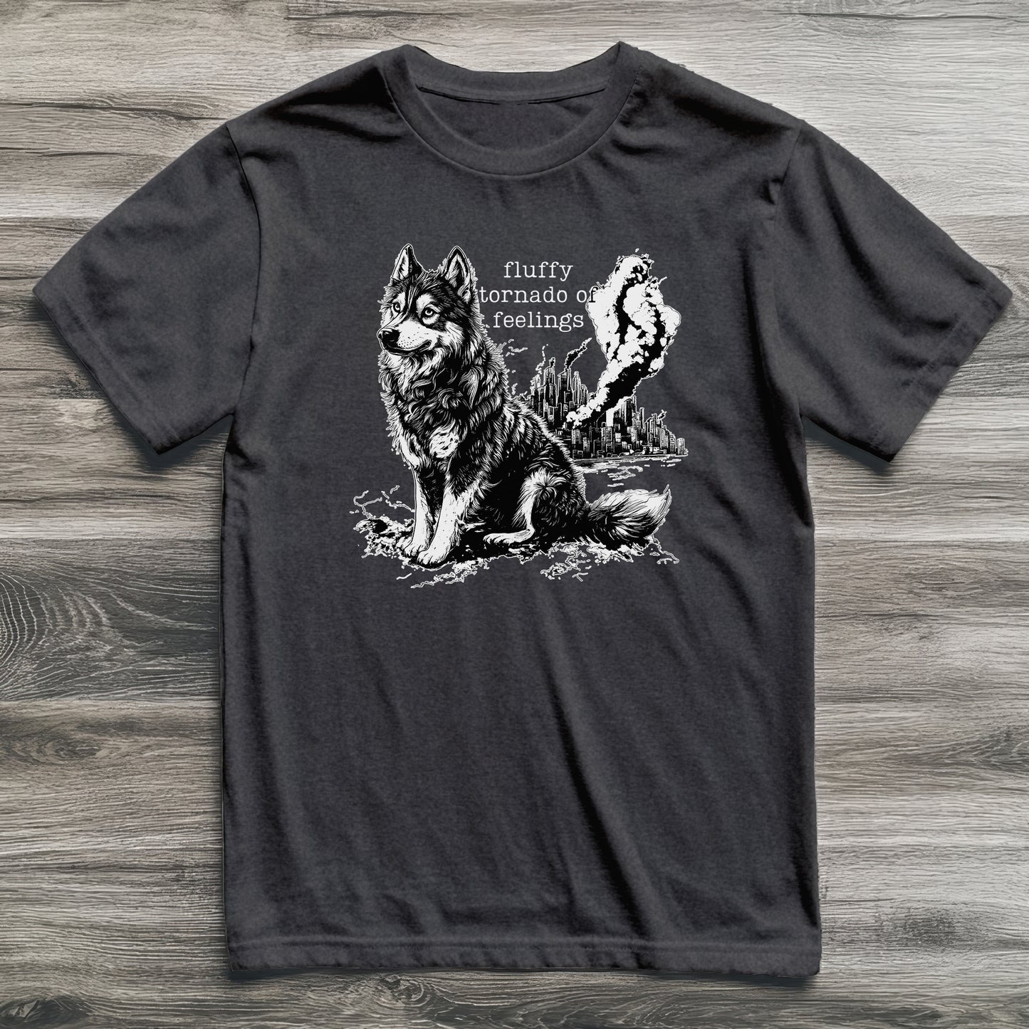 Fluffy Tornado of Feelings Husky T-Shirt