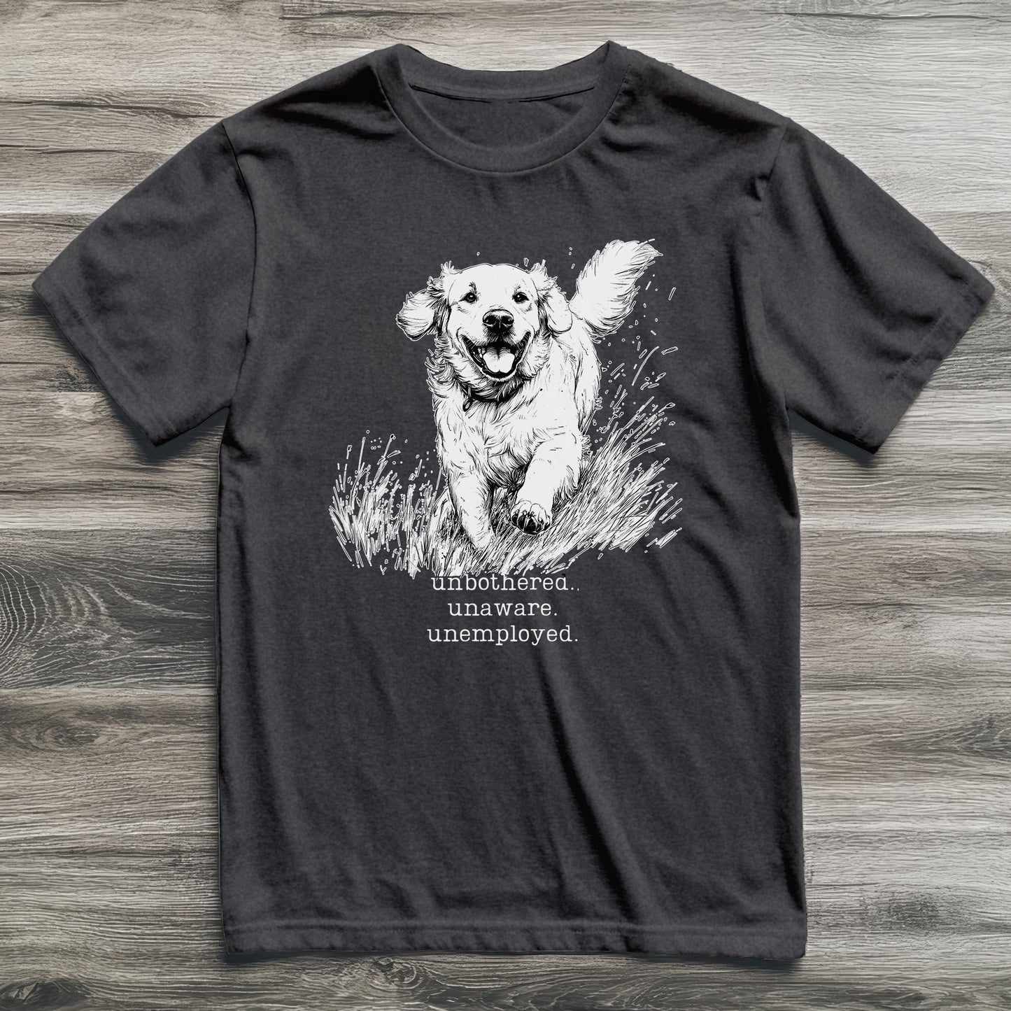 Unbothered Golden Retriever T-Shirt