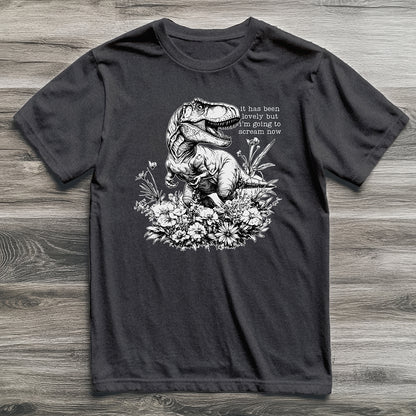 Must Scream Now T-Rex T-Shirt