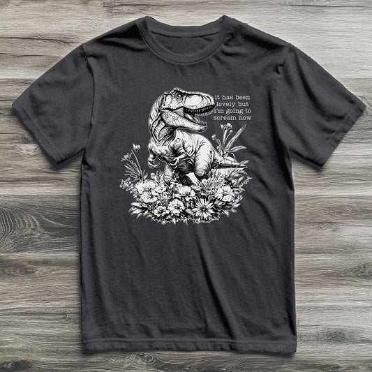 Must Scream Now T-Rex T-Shirt