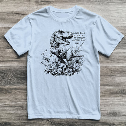 Must Scream Now T-Rex T-Shirt