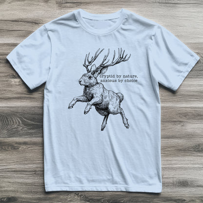Jackalope Anxious By Choice Cryptid T-Shirt