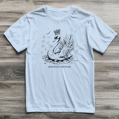 Gracefully Spiraling Swan T-Shirt