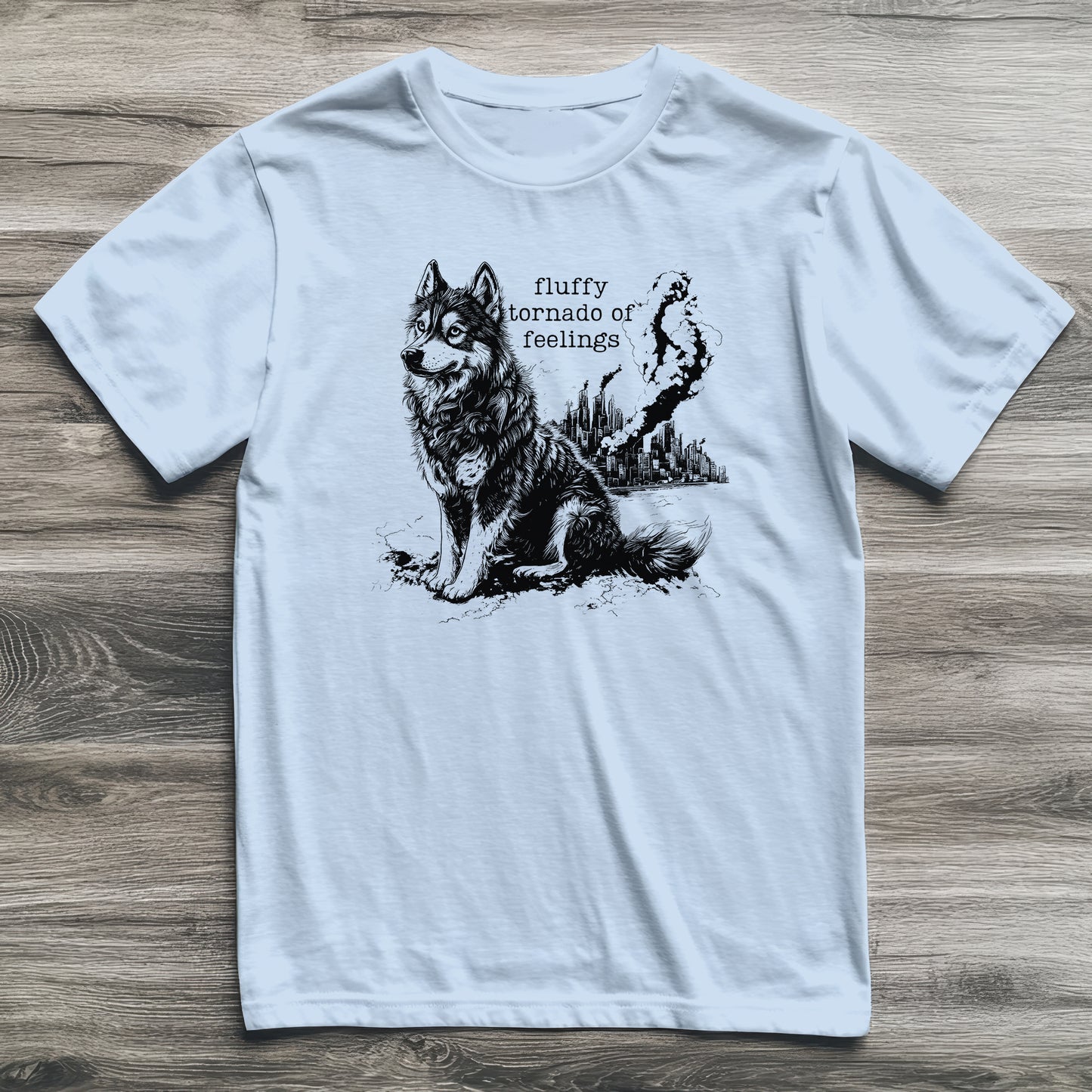 Fluffy Tornado of Feelings Husky T-Shirt