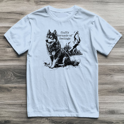 Fluffy Tornado of Feelings Husky T-Shirt