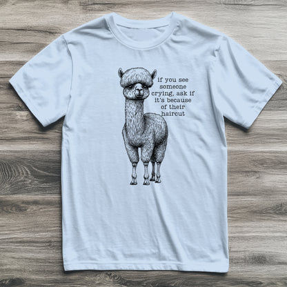 Bad Haircut Llama T-Shirt