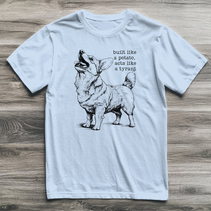 Built Like A Potato Corgi T-Shirt