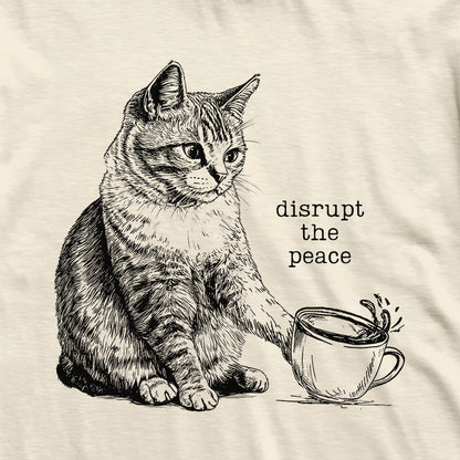 Disrupt The Peace Kitten T-Shirt