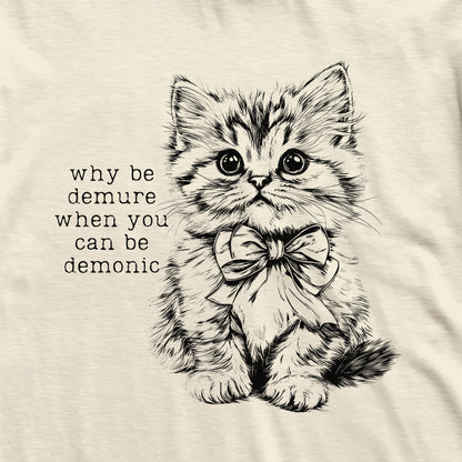 Demure & Demonic Cat T-Shirt