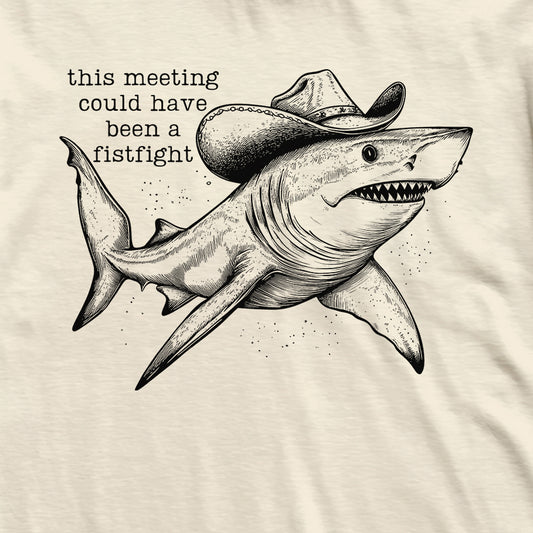Fistfight Meeting Shark T-Shirt
