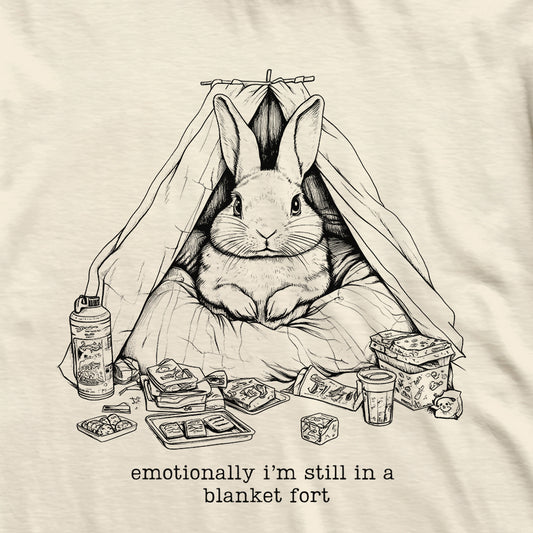Emotional Blanket Fort Rabbit T-Shirt