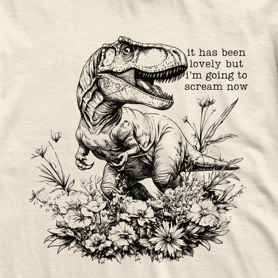 Must Scream Now T-Rex T-Shirt