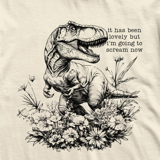Must Scream Now T-Rex T-Shirt