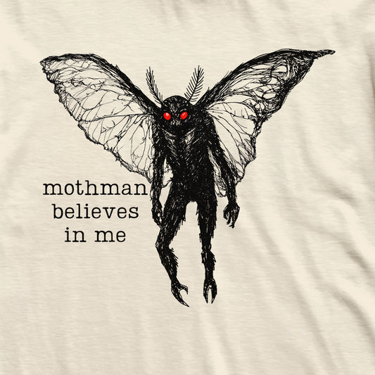 Mothman Believes In Me Cryptid T-Shirt