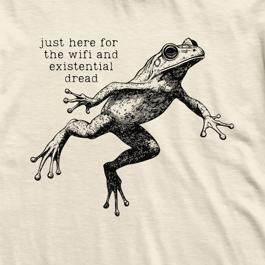 Here For The Wifi Frog T-Shirt